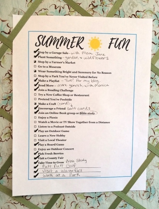 Summer Fun Updated List | cassiecreley.com