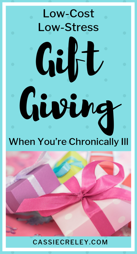 Low-Cost Low-Stress Gift Giving When You’re Chronically Ill - I’ve rounded up gift guide ideas that are budget friendly and/or easy to make for your loved ones for holidays or year-round. | cassiecreley.com