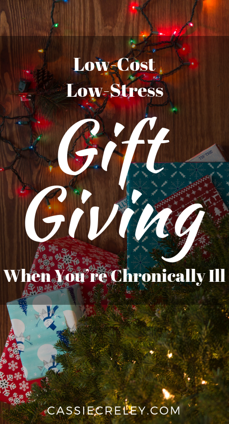 Low-Cost Low-Stress Gift Giving When You’re Chronically Ill - I’ve rounded up gift guide ideas that are budget friendly and/or easy to make for your loved ones for Christmas. | cassiecreley.com