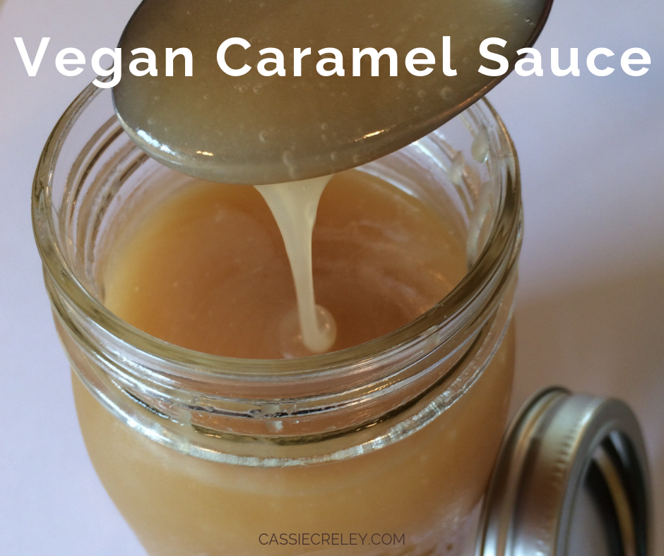 Vegan Carmel Sauce Recipe—delicious and allergy-friendly, made without dairy or eggs | cassiecreley.com