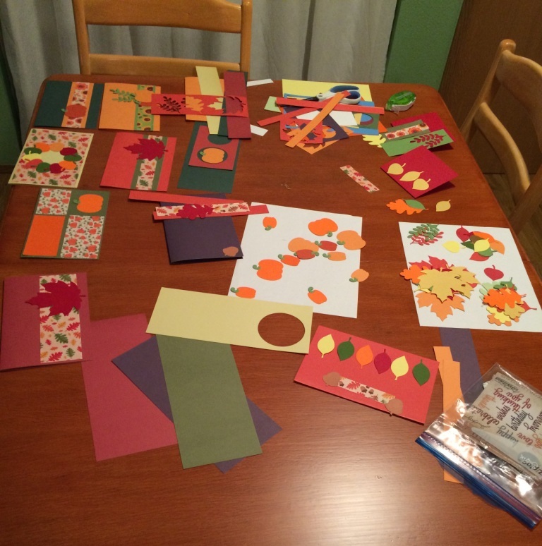 Card Scraps Halloween Thanksgiving