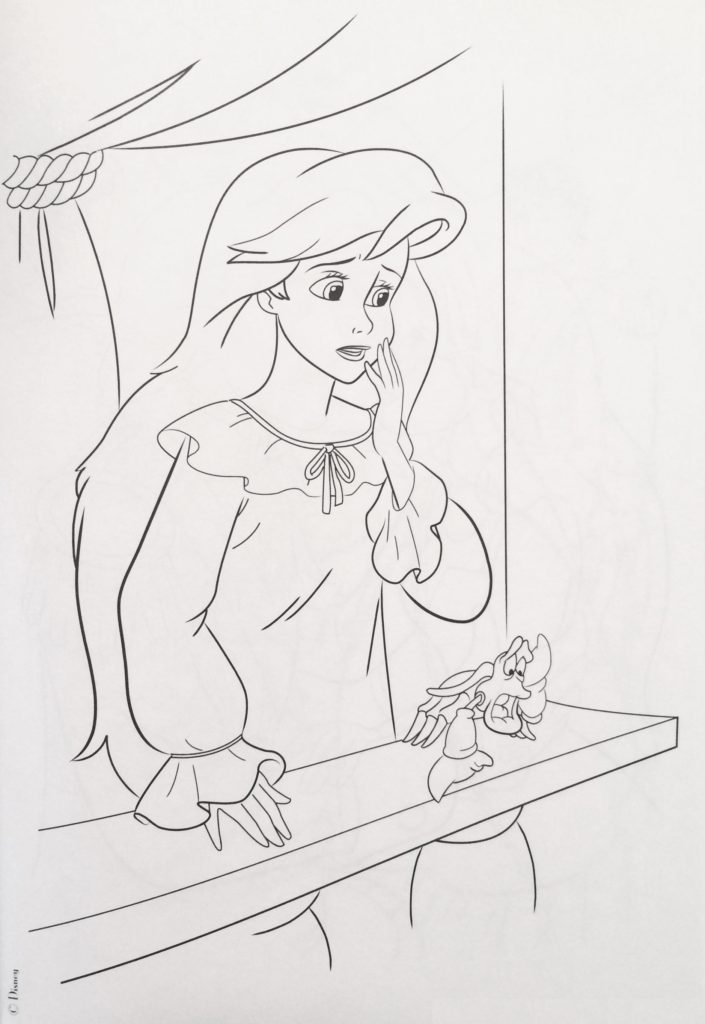 Ariel before coloring