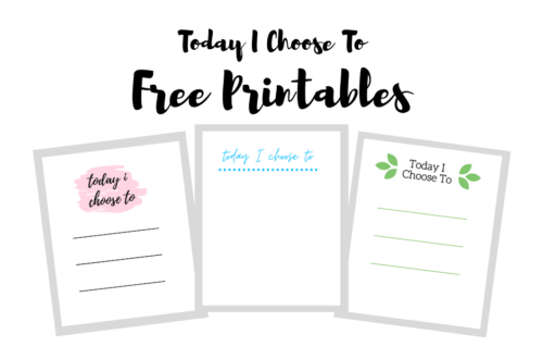 How “Choosing” Helps on Bad Days + Free Printables—Tips for choosing what to focus on during bad chronic illness and chronic pain days. “Today I Choose To” printable doubles as a positive to-do list and a reminder of how we can reframe our thinking. | cassiecreley.com