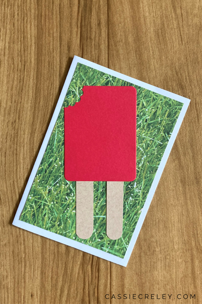 Red Popsicle Card
