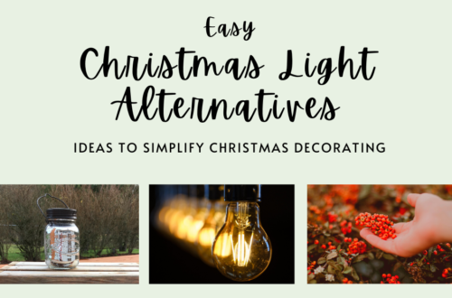 Easy Christmas Light Alternatives: Simplify Christmas Decorating. Merry and bright DIY ideas that use colorful bits of nature and other décor. These easier decorations will help you whether you’re looking for less stress due to chronic illness or a desire for more free time with family this holiday season.