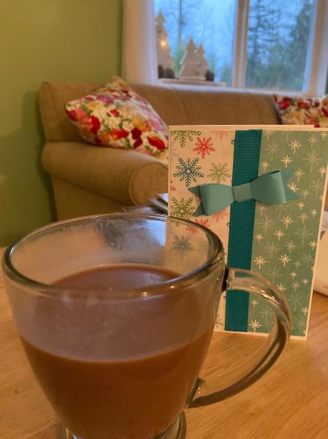 Hot cocoa Christmas card