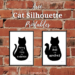 Mischievous Cat Printables—black cat silhouette wall art with sassy cat quotes. Décor for Halloween or any time of year. | cassiecreley.com