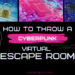 Throw A Cyberpunk Virtual Escape Room—Fun and easy ideas for hosting an escape room online or in person. Tips for sci-fi inspired costumes, party planning tips, and other ways to bring your cyberpunk party to life. | cassiecreley.com