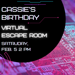 Throw A Cyberpunk Virtual Escape Room—Fun and easy ideas for hosting an escape room online or in person. Tips for sci-fi inspired costumes and other ways to bring your cyberpunk party to life. | cassiecreley.com