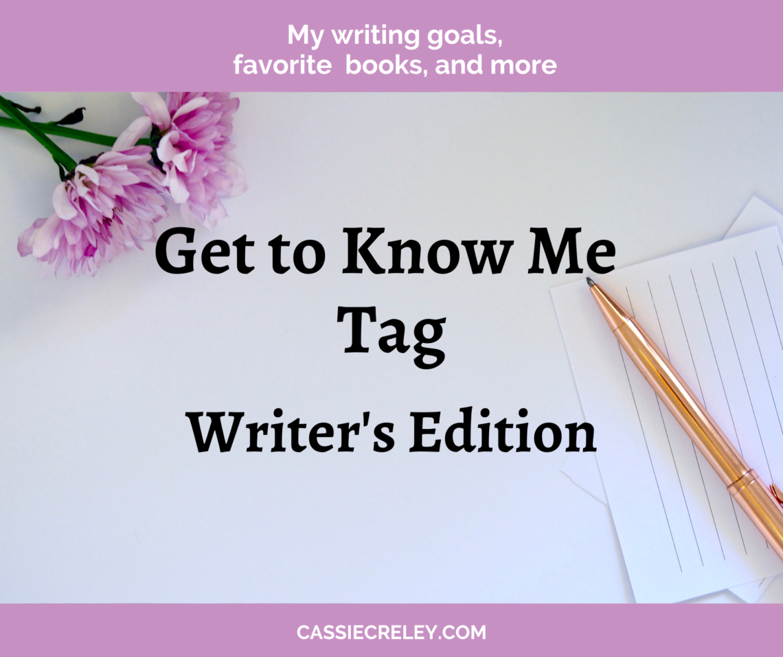 Get To Know Me Tag Writer’s Edition: Connecting with other bloggers to share our writing goals, favorite books, and more.